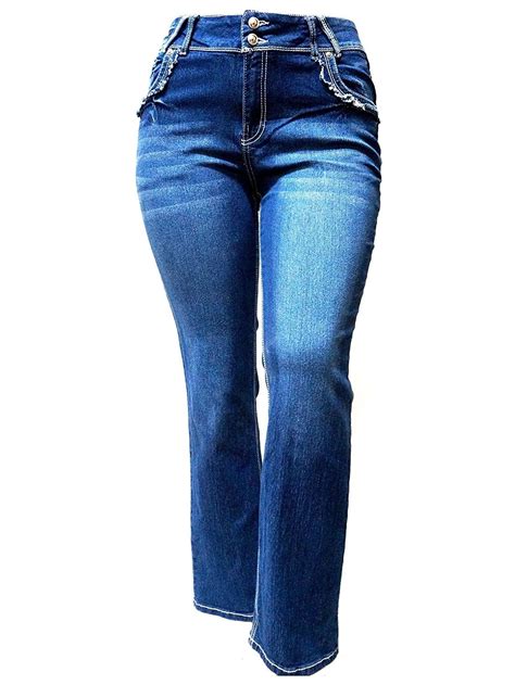 Straight leg denim pant in dark blue 